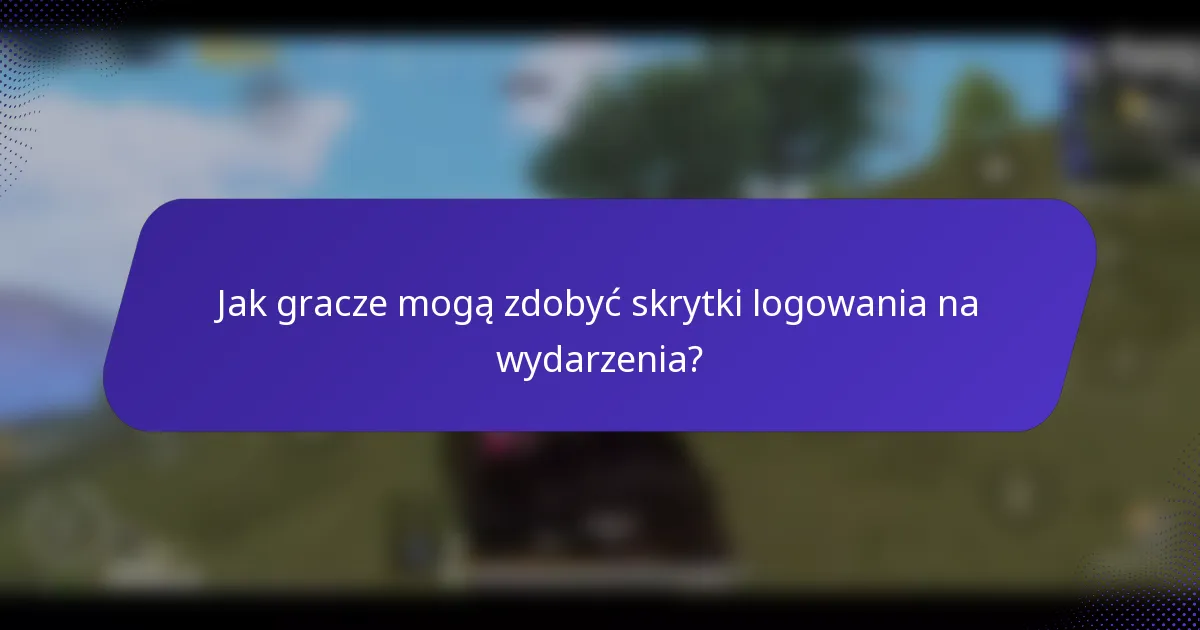 Jak gracze mogą zdobyć skrytki logowania na wydarzenia?